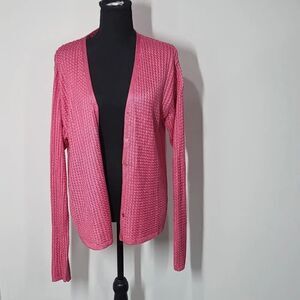 Ellen Tracy / Linda Allard Pink Cardigan Sweater